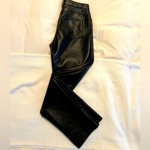 Womens Aritzia Vegan Leather Pants SZ 2